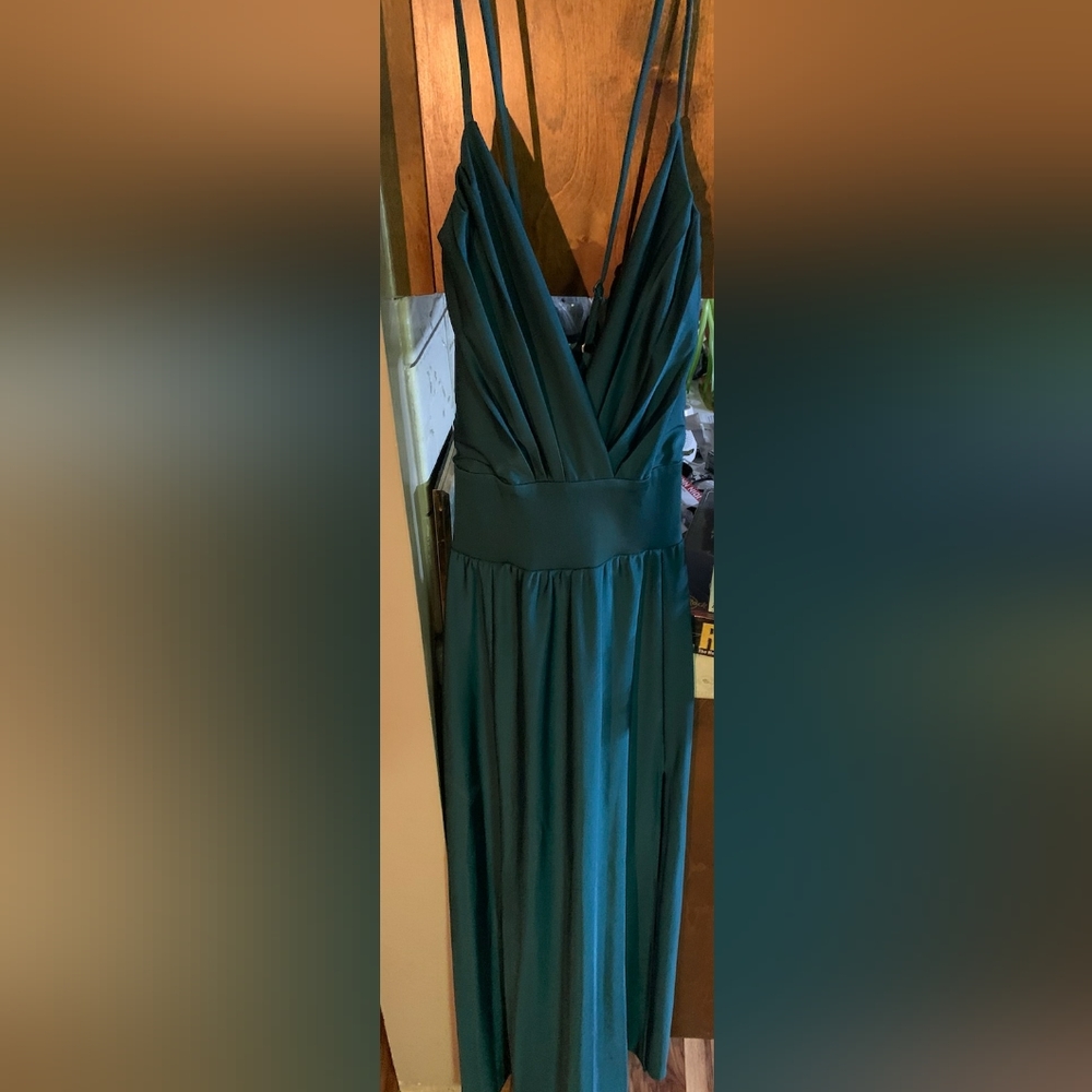 New Beautiful Double Slit Formal Dress - Picture 2 of 3